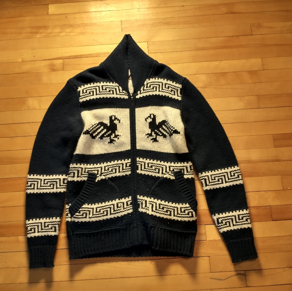 Fcuk French connection knitted sweater with design